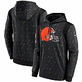 Men's Cleveland Browns Nike Charcoal 2021 NFL Crucial Catch Therma Pullover Hoodie,baseball caps,new era cap wholesale,wholesale hats